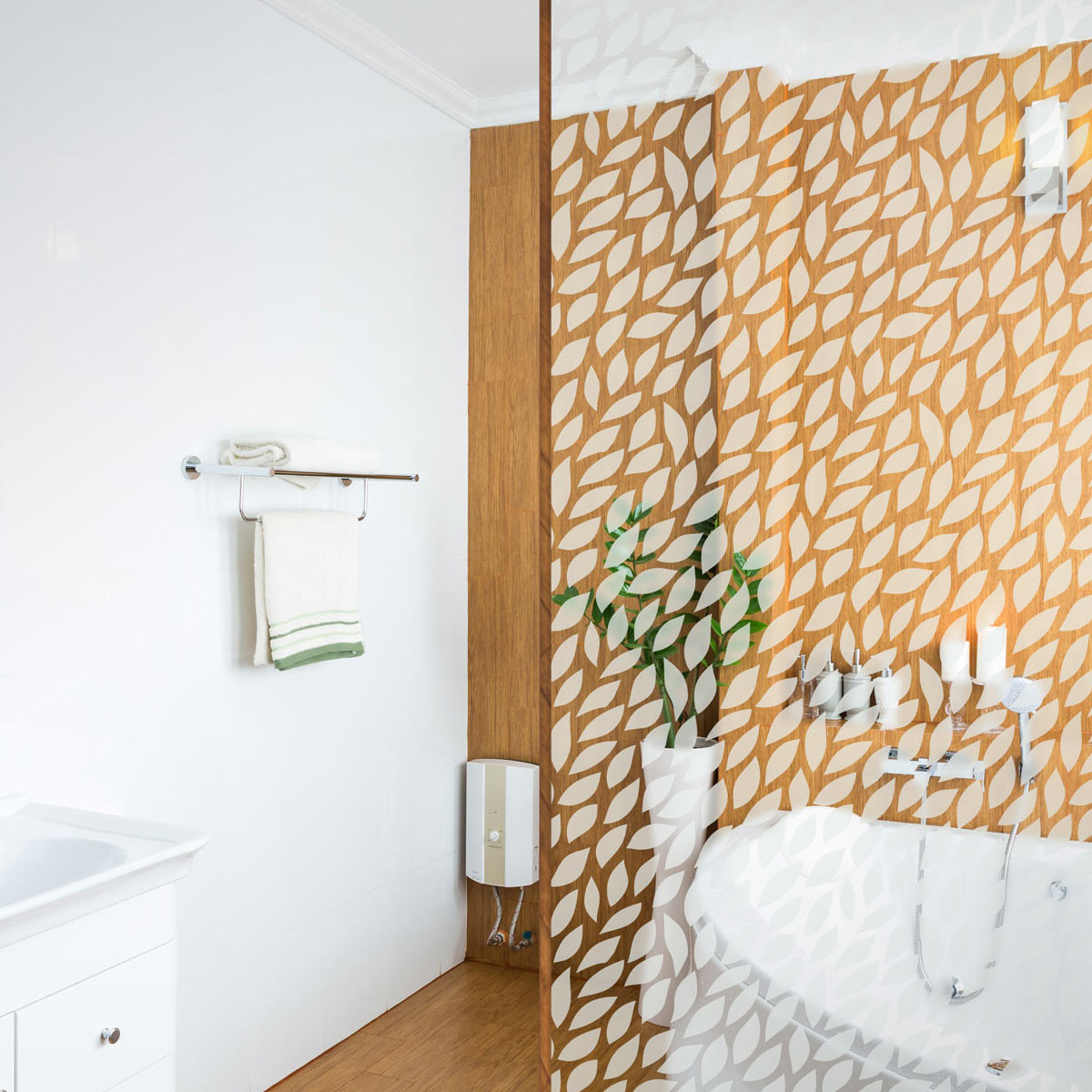 Sandstrahlfolie Leaves