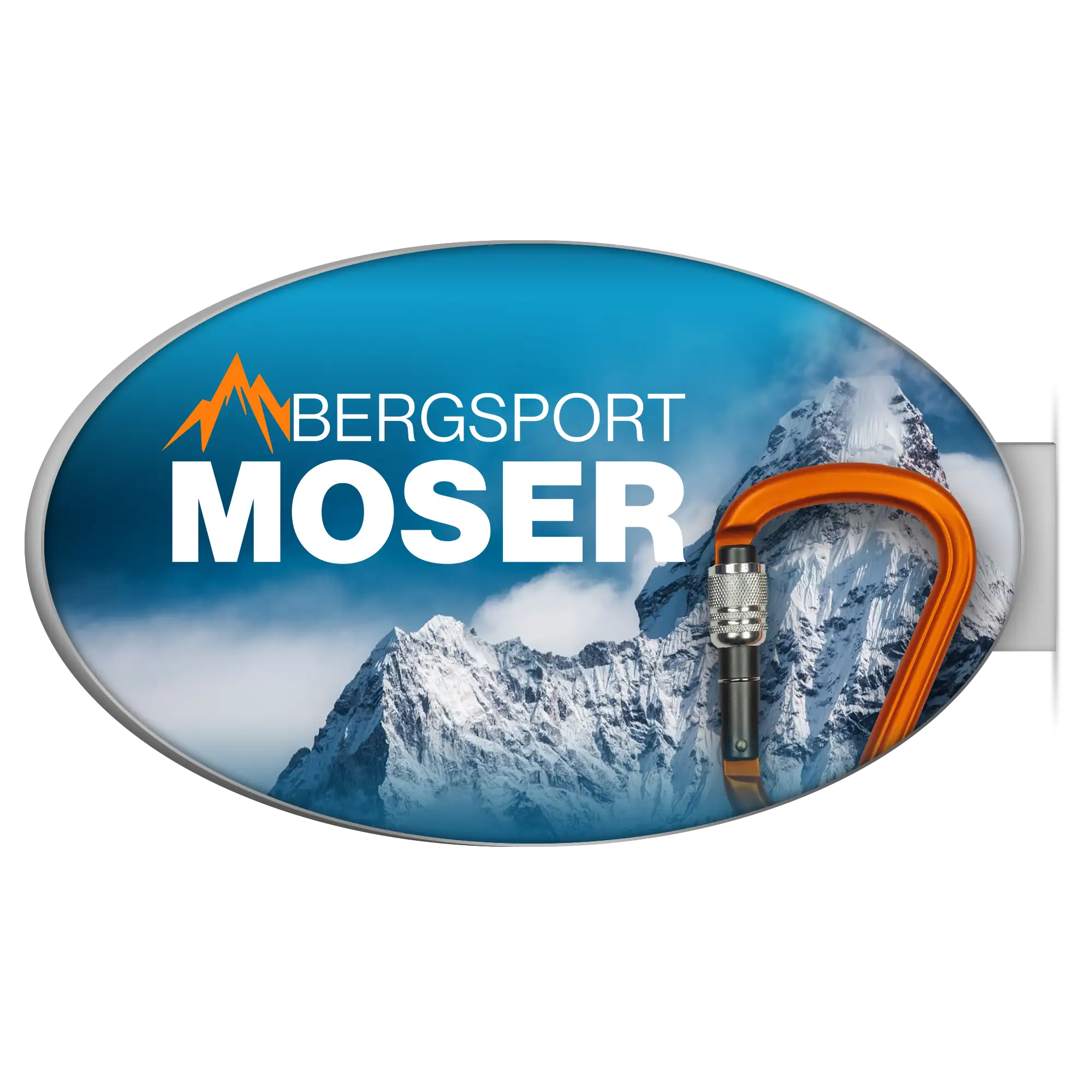 LED - Leuchtschild 2-seitig oval